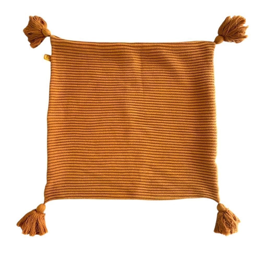 LUMI - Fall Cozy Pillow Cover - Rust Colored Ribbed Texture
